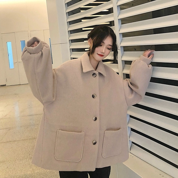 Γυναικεία καθημερινή ζακέτα σε δύο χρώματα με κουμπί