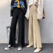 Дамски ежедневен панталон в бежов и черен цвят