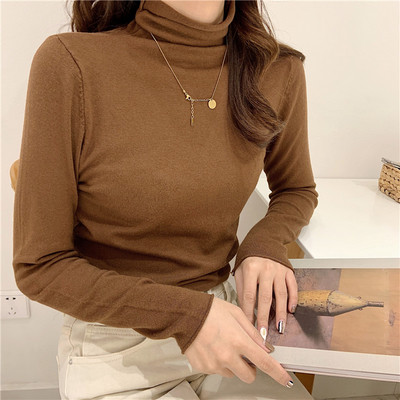 Bluza de dama casual model cu guler inalt