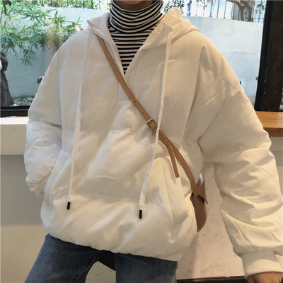 Γυναικεία καθημερινό φούτερ  φαρδιά μοντέλο σε δύο χρώματα με κουκούλα