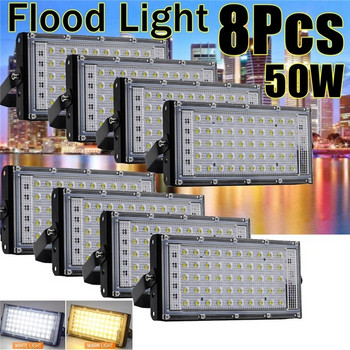 Комплект от четири, шест или осем водоустойчиви LED лампи 