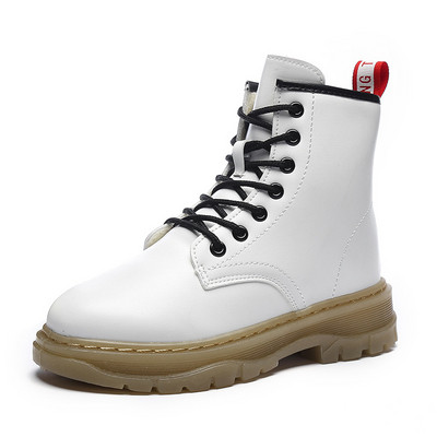 Casual  γυναικείες μπότες με κορδόνια και παχιά σόλα σε τρία χρώματα