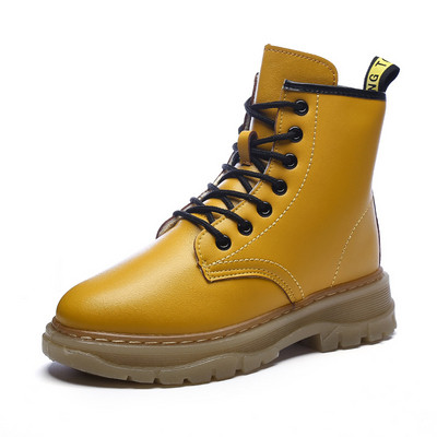 Casual  γυναικείες μπότες με κορδόνια και παχιά σόλα σε τρία χρώματα