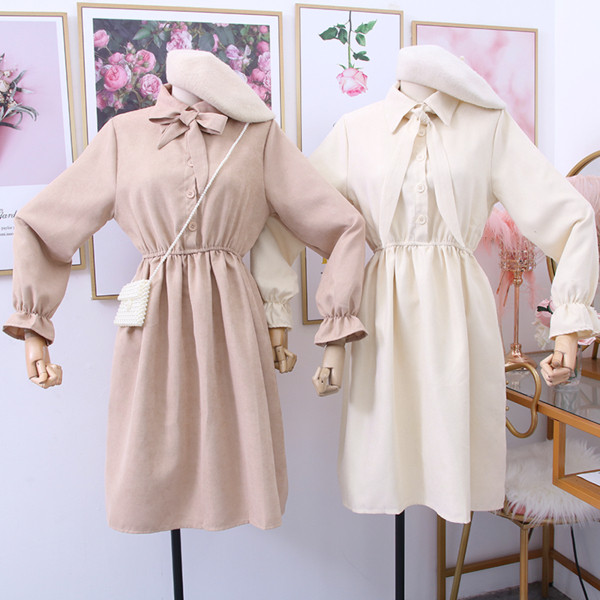 Rochie de dama modern model nou cu guler clasic in mai multe culori