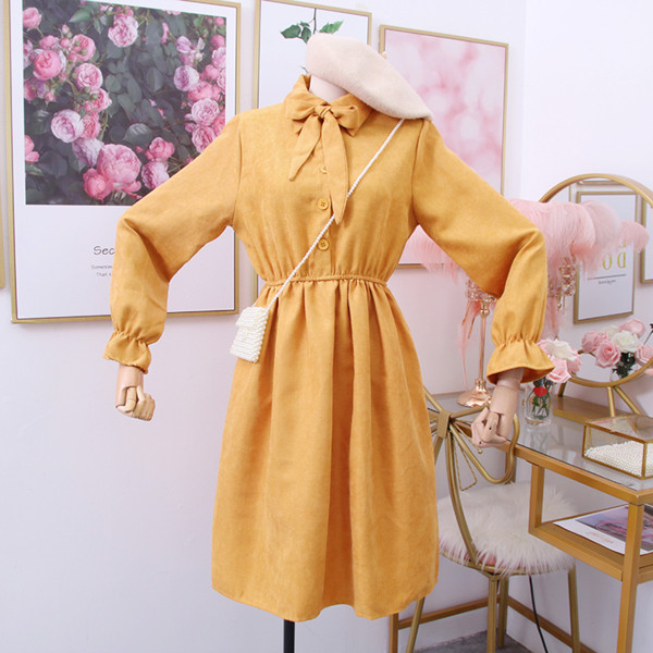 Rochie de dama modern model nou cu guler clasic in mai multe culori