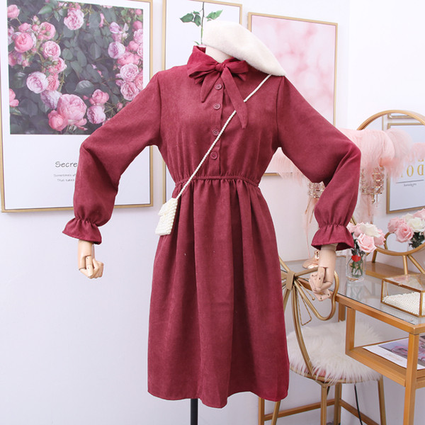 Rochie de dama modern model nou cu guler clasic in mai multe culori