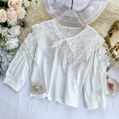 Γυναικείο πουκάμισο με δαντέλα σε διάφορα χρώματα