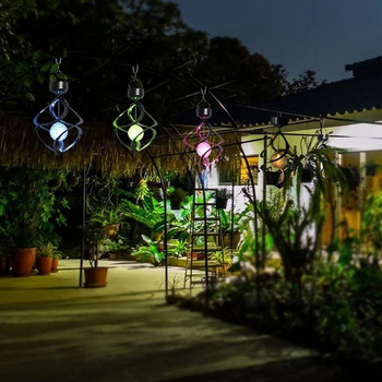 Соларна лампа за градина с променящи се цветове 