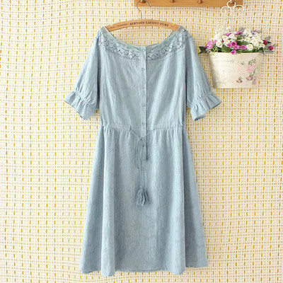 Rochie casual dama larga cu maneci cazute in trei culori