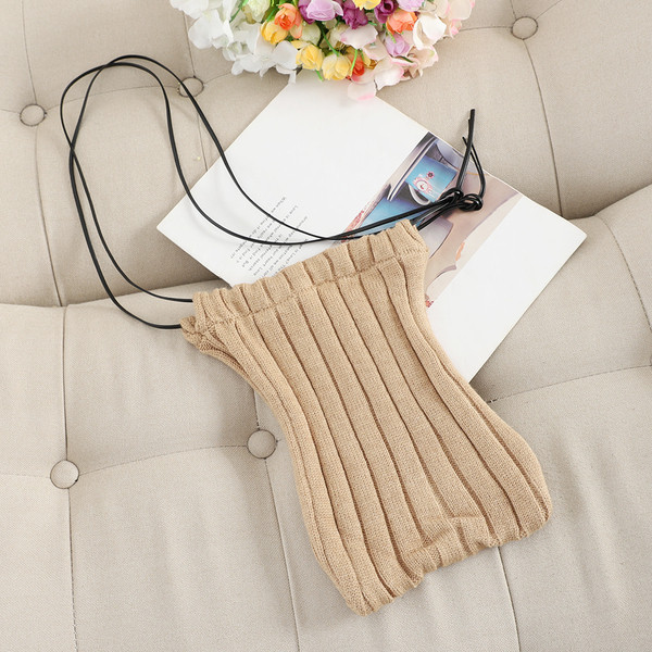 Modern női kötött ruha aszimmetrikus modell négy színben