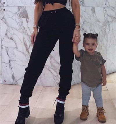 Pantaloni casual dama cu talie inalta si cravate in patru culori