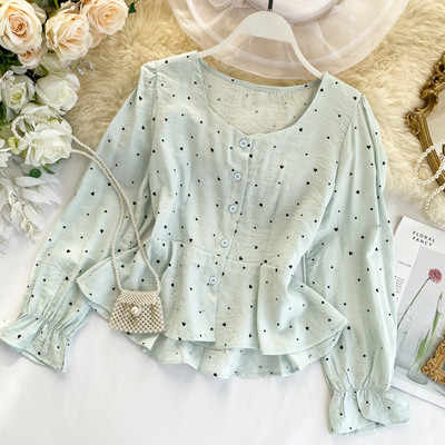 Modern női ing gombokkal, többféle színben