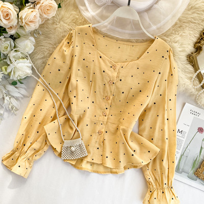 Modern női ing gombokkal, többféle színben