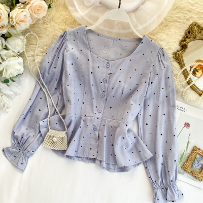 Modern női ing gombokkal, többféle színben