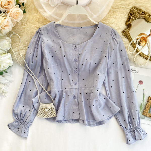 Modern női ing gombokkal, többféle színben