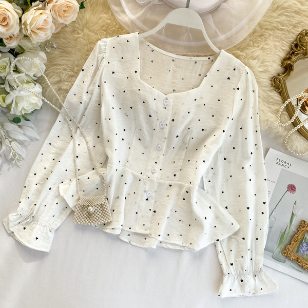 Modern női ing gombokkal, többféle színben