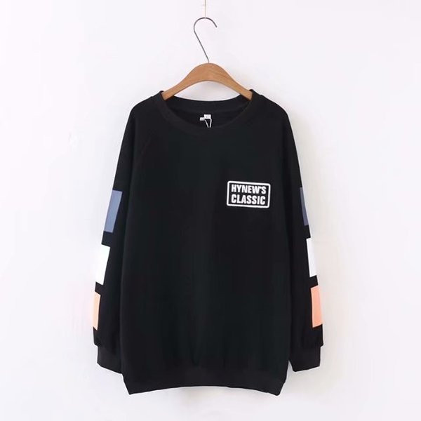 Casual Γυναικείο μπλούζα με μακρύ μανίκι με O-λαιμόκοψη σε τρία χρώματα