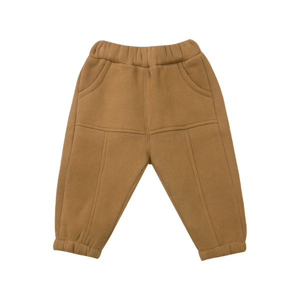 Μοντέρνο παιδικό αθλητικό παντελόνι για αγόρια σε μαύρο, πράσινο και καφέ χρώμα