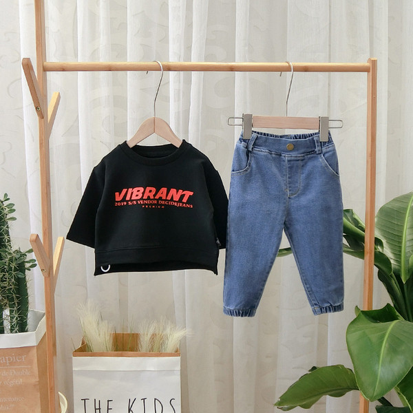 Model nou de blugi copii pentru baieti in negru si albastru