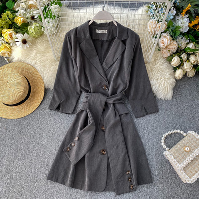 Μοντέρνο γυανιεκίο φόρεμα  με κουμπιά σε διάφορα χρώματα