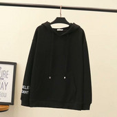 Hanorac zilnic de damă cu glugă și cravate în cinci culori