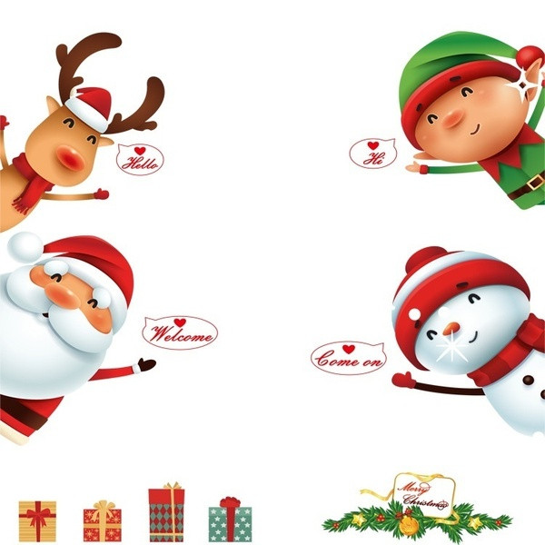 Autocolant de perete de Crăciun rezistent la apă