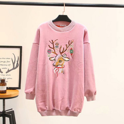 Καθημερινή  γυναικεία μπλούζα με μακριά μανίκια και κεντήματα σε τέσσερα χρώματα