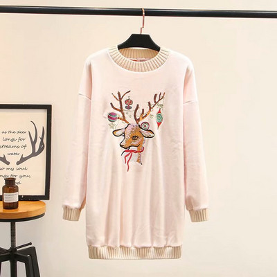 Καθημερινή  γυναικεία μπλούζα με μακριά μανίκια και κεντήματα σε τέσσερα χρώματα