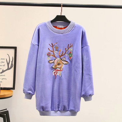 Καθημερινή  γυναικεία μπλούζα με μακριά μανίκια και κεντήματα σε τέσσερα χρώματα