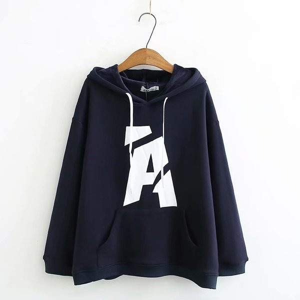 Casual γυναικείο φούτερ και τσέπη με κουκούλα σε τρία χρώματα