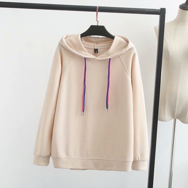 Casual γυναικείο φούτερ με κουκούλα σε τέσσερα χρώματα
