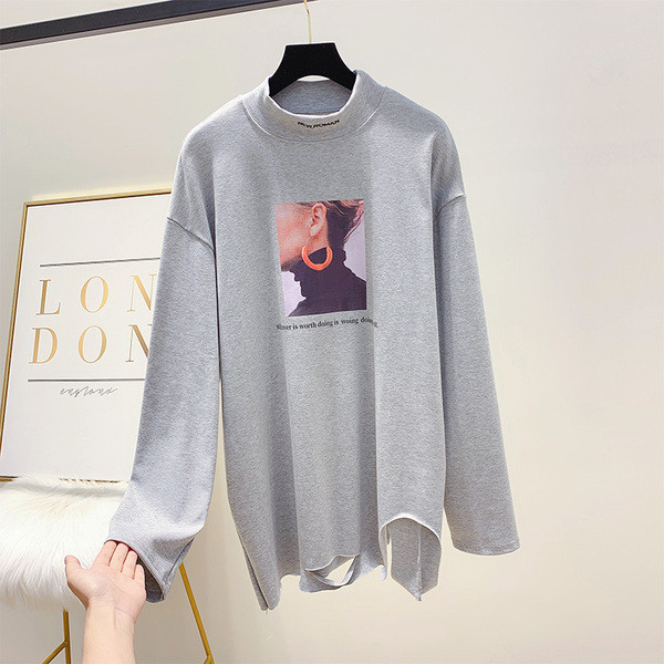 Bluza de dama model larg cu aplicatie in trei culori