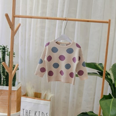 Μοντέρνο γυναικείο πουλόβερ για αγόρια σε μπεζ χρώμα