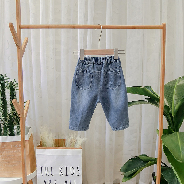 Model nou de blugi pentru copii pentru baieti cu centura albastra