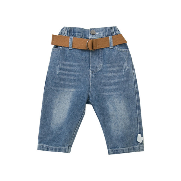 Model nou de blugi pentru copii pentru baieti cu centura albastra