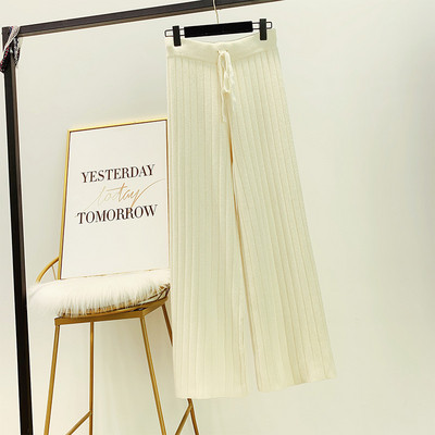 Καθημερινό γυναικείο παντελόνι  με ψηλή μέση σε διάφορα χρώματα