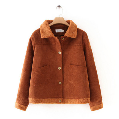 Palton scurt de dama zilnic cu buzunare si nasturi in trei culori