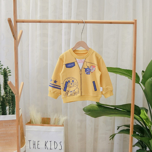 Νέο μοντέλο παιδική μπλούζα με κορδέλα για  αγόρια σε κίτρινο χρώμα