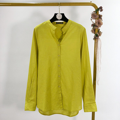 Μακρύ γυναικείο πουκάμισο σε τρία χρώματα -κλασικό μοντέλο