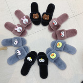 Modern női otthoni papucs 3D - elemmel több színben