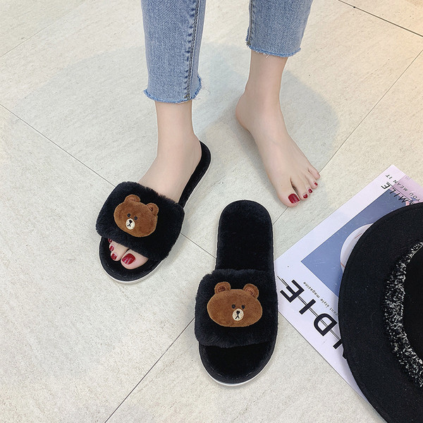 Modern női otthoni papucs 3D - elemmel több színben