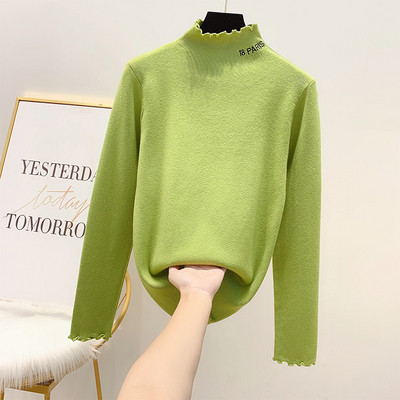 Γυναικεία μπλούζα με ψηλό γιακά σε διάφορα χρώματα