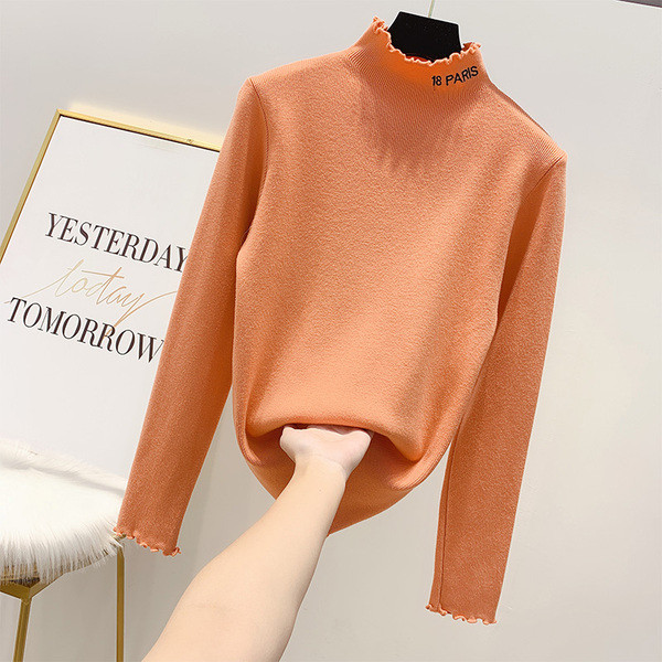 Γυναικεία μπλούζα με ψηλό γιακά σε διάφορα χρώματα