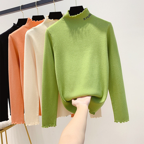 Γυναικεία μπλούζα με ψηλό γιακά σε διάφορα χρώματα