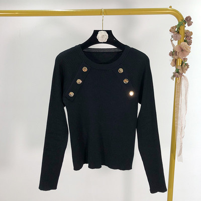 Bluză scurtă de damă cu nasturi în negru și verde