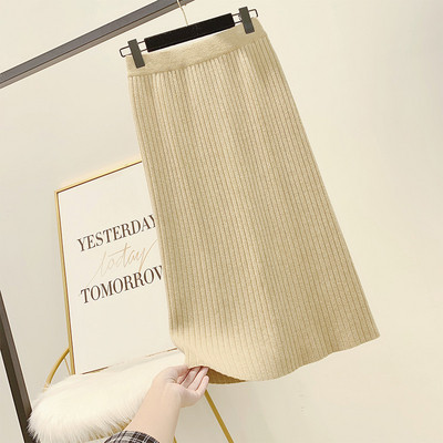 Fusta de dama moderna cu talie inalta in mai multe culori