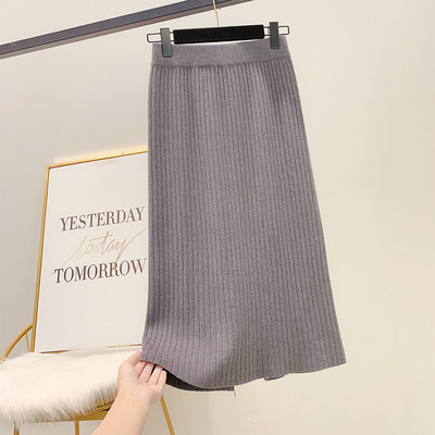 Fusta de dama moderna cu talie inalta in mai multe culori