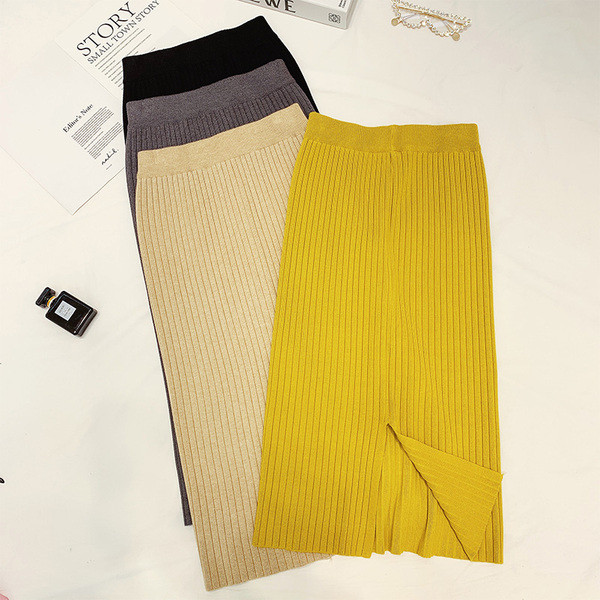 Fusta de dama moderna cu talie inalta in mai multe culori