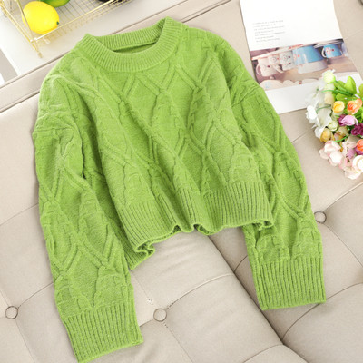 Γυναικείο πουλόβερ με στρογγυλη λαιμόκοψη σε διάφορα χρώματα