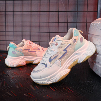 Μοντέρνα γυναικεία αθλητικά παπούτσια με σκληρή σόλα σε πολλά χρώματα